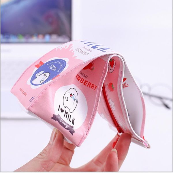 

pencil case cartoon milk box cute korean style creative large capacity pencil box for girl stationery school case for kid