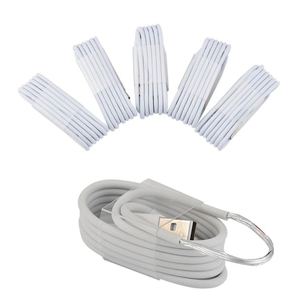 

White u b data charger cable 1m 3ft u b charging cord u b cabel for phone 6 7 8 x dhl free