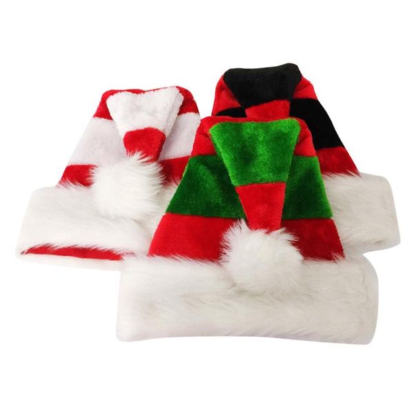 

santa christmas hats for kids christmas new year party hats home bar decoration plush ornaments