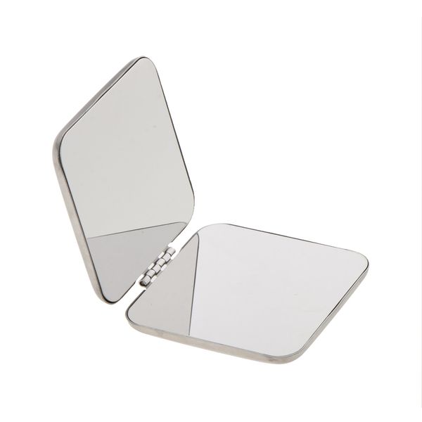 

mini compact full stainless steel cosmetic handbag makeup magnifying mirror