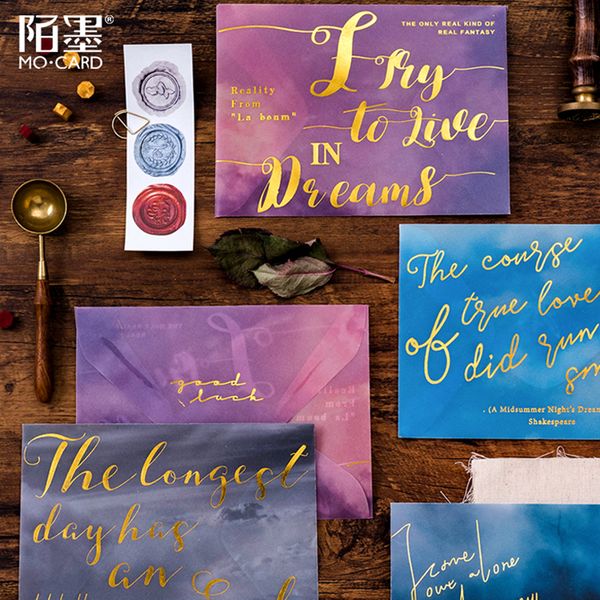 

mo.card fashion designs series stationery envelopes 3 pcs/pack paper envelope 1 lot = 16 packs = 48 pcs wholesale