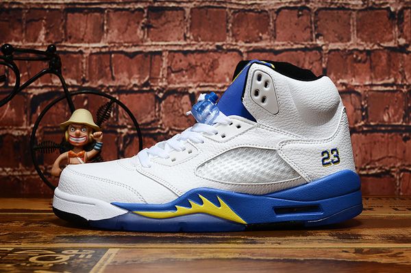 

trophy room x 5 jsp 2019 new basketball shoes men women 5s laney satin bred wings oreo yellow international flight sports sneakers 36-47, White;red