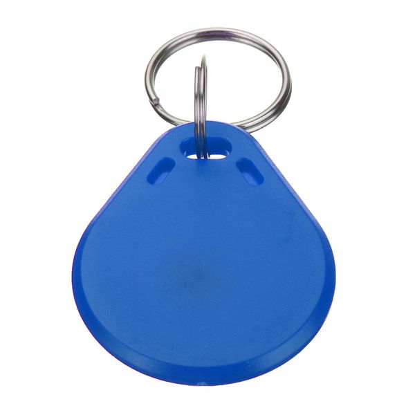

100pcs 13.56mhz classic abs rfid tag smart ic key fobs tags token keychain - blue