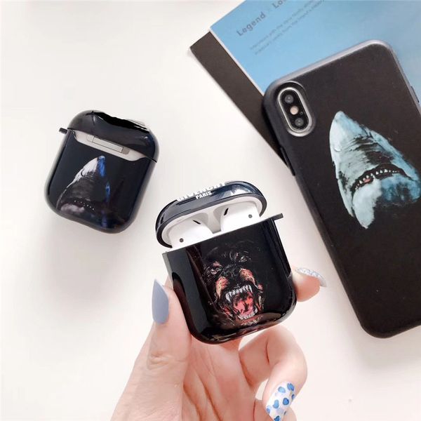 

popular bright imd soft shell protective for airpods cases protective cover hook clasp keychain anti lost fashion earphone case protector