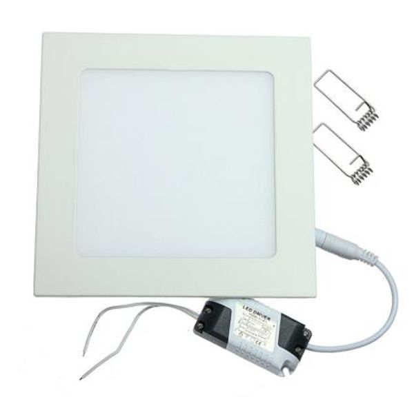 25W quadrado conduziu a luz de painel embutido cozinha lâmpada de teto banheiro AC85-265V LED Downlight White branco / fresco frete grátis