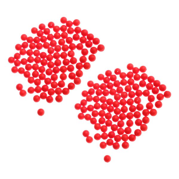 

200pcs fishing floating bobbers drift ball foam indicator tools stream positioning floats red