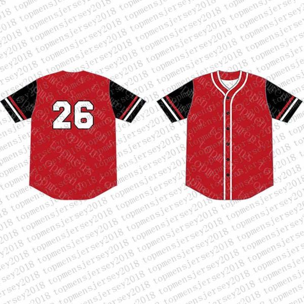 

Top Custom Baseball Jerseys Mens Embroidery Logos Jersey Free Shipping Cheap wholesale Any name any number Size M-XXL 40