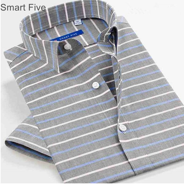 

smartfive 2017 new summer men shirt 100% cotton casual men's shirt short sleeve slim shirts men clothes sfs5r51, White;black