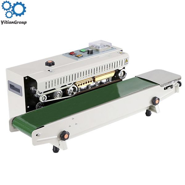 

fr-900 continuous automatic film sealing machine aluminum foil bag edge sealer food packaging machine 220v/110v 850w 1pc