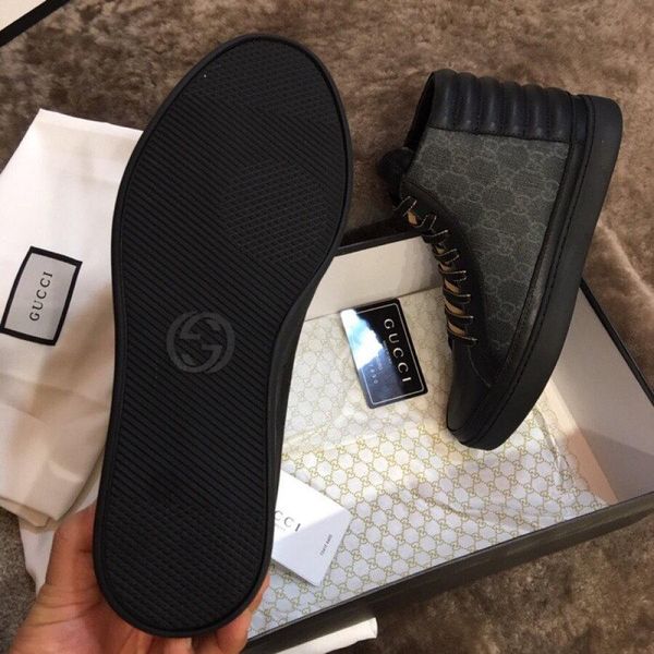 

повседневная обувь 21ss high top мужская мода холст кроссовки для man открытый solid color платформа досуг shoes designers молодежи tide new, Black