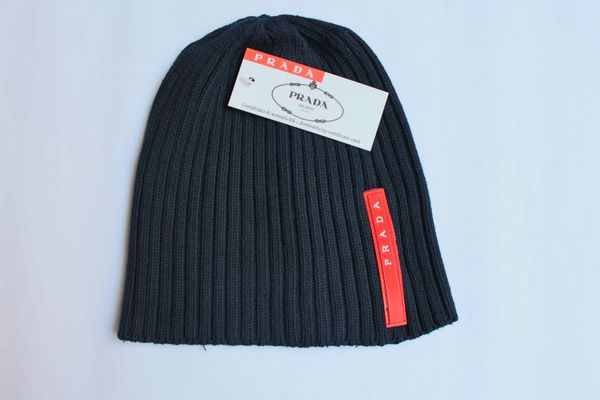 

New winter 13 prada cap brand men fa hion knitted hat cla ical port cap female ca ual outdoor man women beanie