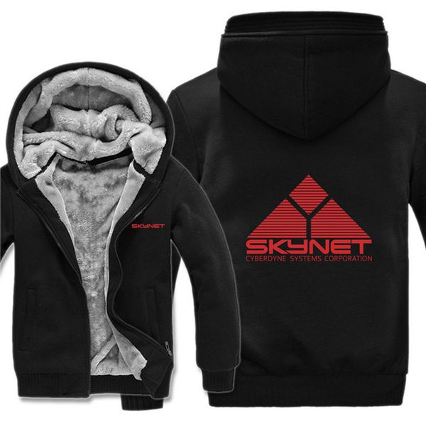 

winter for skynet hoodies cyberdyne systems pullover wool liner skynet sweatshirts mans jacket h