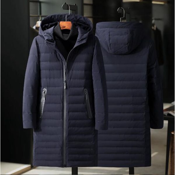 

men's winter boutique europe and the united states new fashion leisure trend slim body thickening warm hooded young down jacket / m-3xl, Black