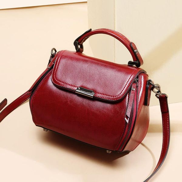 

новая кожаная сумка, один мешок плеча, ретро моды сумки