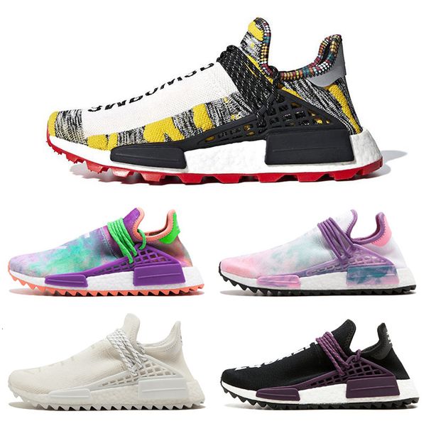 

new pharrell williams x originals nmd hu trial solar pack 3m pow3r human race men women running shoes authentic sneakers 36-45