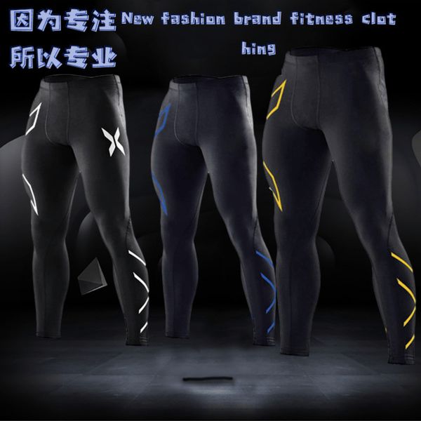 

brand fashion luxury designer men 2020xu foreign trade selling mens fashion fitness mens trousers sports jogging tight jogg, Black