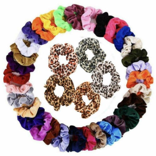 

velvet scrunchie women girls elastic hair band gum tie hair rope ponytail holder accessories