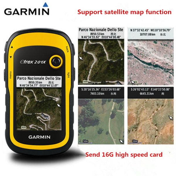 

100% original garmin etrex 201x outdoor handheld gps navigator coordinate position indicator acre measure etrex 201x unit