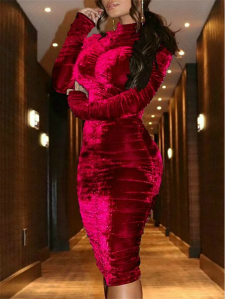 

luxury womens party dress fashion long sleeves zipper dress designer female solid color dresses, Black;gray