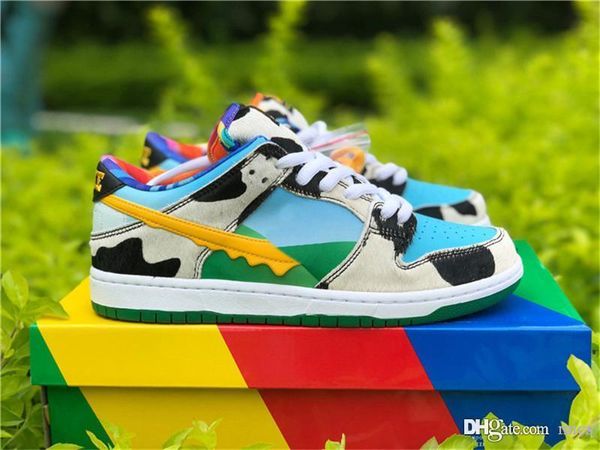 

2020 аутентичные бен х баскетбол обувь sb dunk low pro qs коренастый dunky джерри мужчины lagoon импульсно черный университет золото с box с