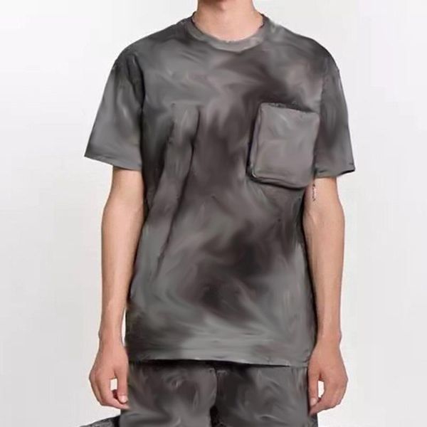 

20ss jacquard monogram 3d printing color matching t-shirt young fashion short sleeves summer high street crew neck t-shirt tee hfymtx678, White;black