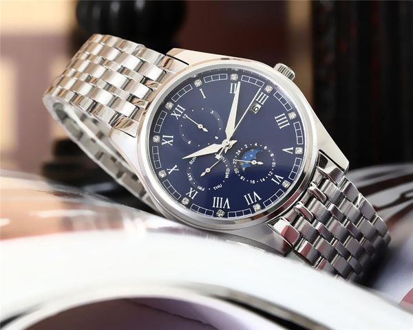 

Мужские дизайнерские часы 3-контактные 40-мм роскошные часы изысканные автоматиче