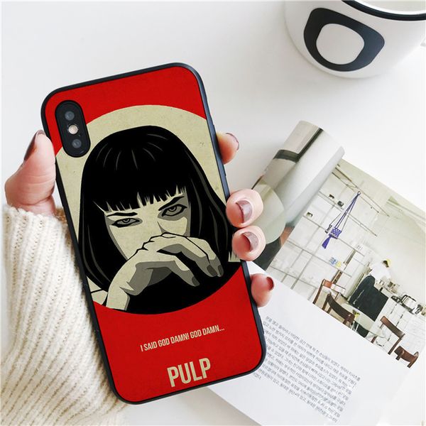 

fundas luxury pulp fiction mia cover for iphone 11 pro xs max xr case for iphone 8 7 6s plus 5s se case soft silicone cover.