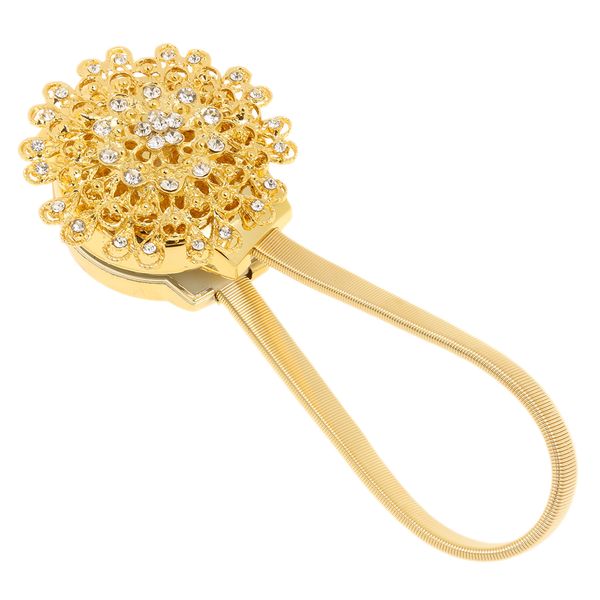 

adjustable flower magnetic magnet window curtain drapery tie-back buckle holdbacks clip, 35cm