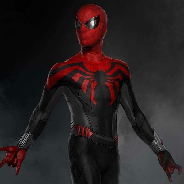

фильм роли персонажа героя играть marvel вселенной красный spiderman эластичные колготки тела съемный мульти-размер косплей костюм, Black;red