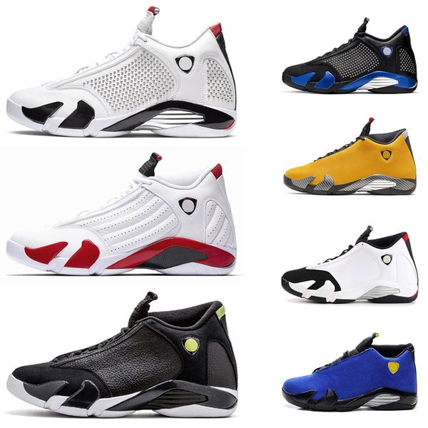 

14 14s men basketball shoes thunder black toe university red varsity royal red candy cane mens fashion trainers athletic shoes