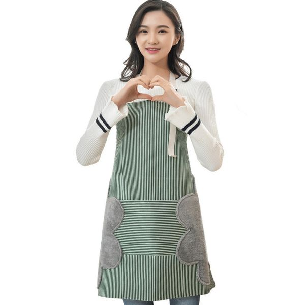 

adjustable kitchen apron high-grade pinafore waterproof antifouling aprons cooking baking restaurant erasable hand