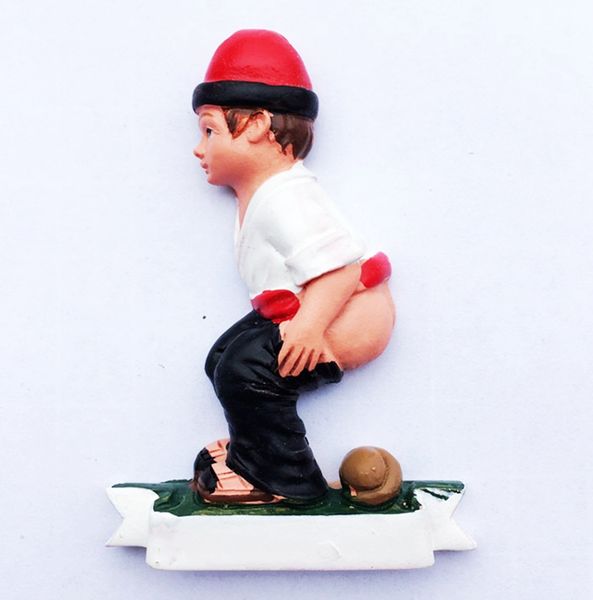 

new handmade painted andorra boy statue 3d fridge magnets tourism souvenirs refrigerator magnetic stickers gift