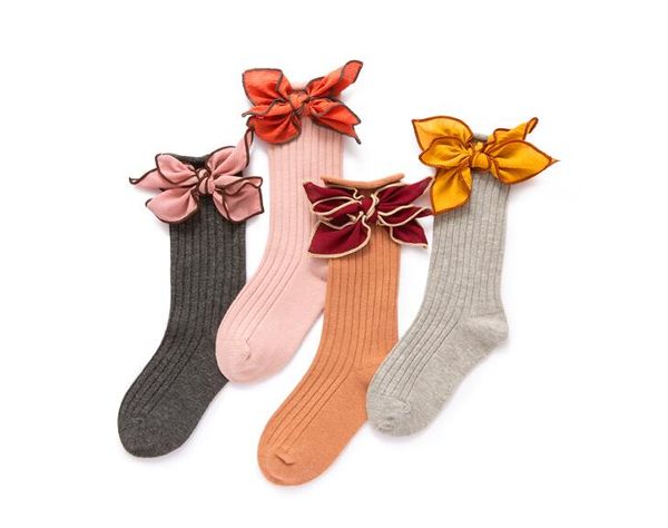 

spring and autumn long tube baby socks girl butterfly princess baby high tube socks 1-4 years old baby socks, Pink;yellow