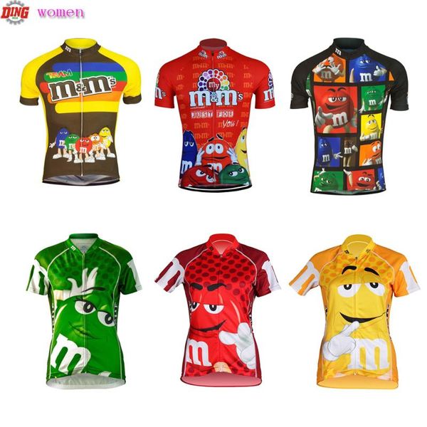 

new women cycling jersey bike wear short sleeve red yellow green cycling clothing team ropa ciclismo mtb classic clothes, Black;red