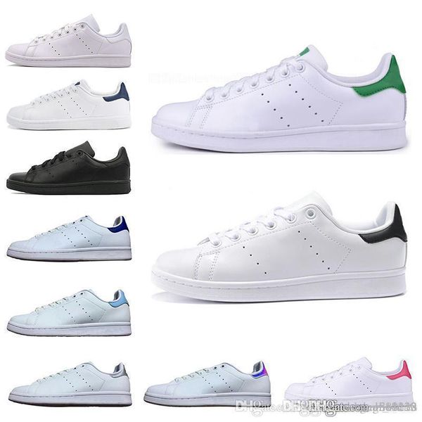 

women men new stan shoes fashion smith sneakers casual shoes triple white black leather sport classic flats size 36-45