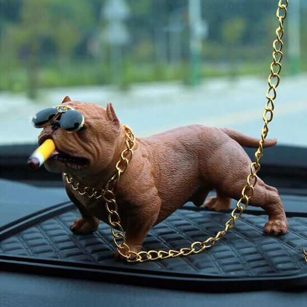 

Car Dog Decoration Creative Personality High Grade Car Interior Fashion Simulation Dog Doll Interior Accessories Ornaments