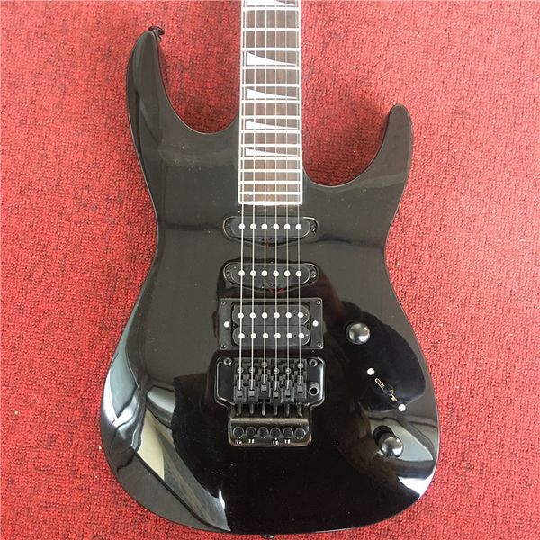 

guitar electric guitar, black and black double shake, black accessories, ing