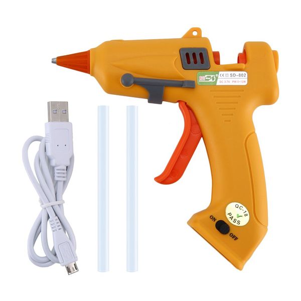 

sd sd-802 usb charging 5v/1a melt glue gun for diy handwork repair tools electric heat temperature glue guns