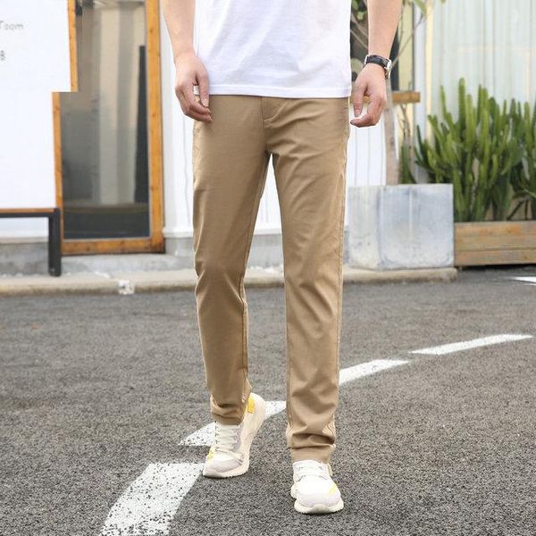 

2020 explosion elasticated pants loose drawstring casual sweat pants men fashion long solid color pants men trousers 29-42, Black