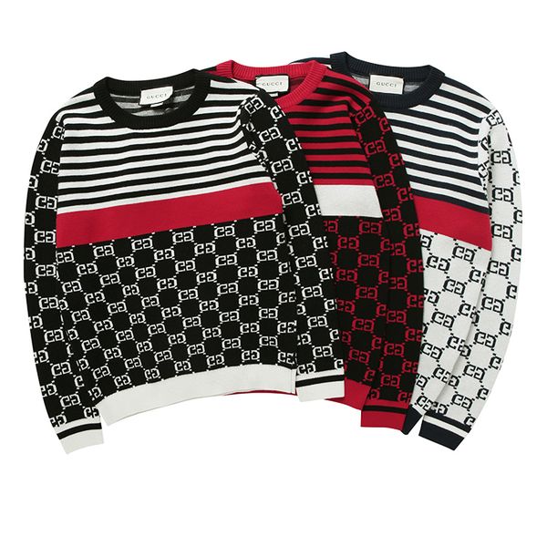

Brand men de igner weater with letter ca ual autumn long leeve knitted weat hirt luxury weater pullover embroideried clothing