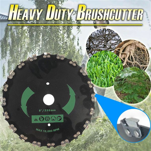 

9 inch brush cutter head replacement lawn mower trim for small trees shrubs ud88