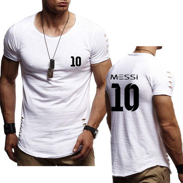 

new 2020 summer men's t-shirt for messi 10 printed short sleeve mens cotton casual comfortable men's t-shirt g