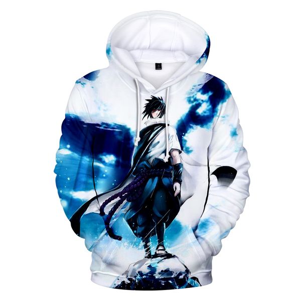 

naruto fashion hoodies men women pullovers 3d hoody oversized sweatshirts casual naruto 3d clothes men, Black