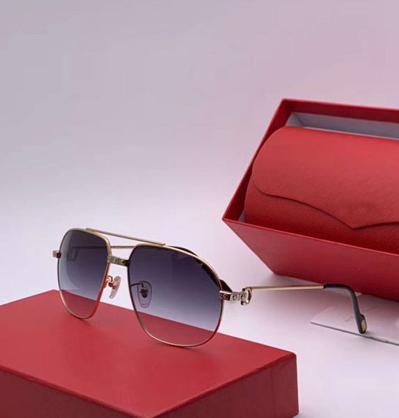 

мужчины pilot солнцезащитные очки gold / затененные 61мм óculos-де-сол модные солнцезащитные очки очки новые с коробкой, White;black