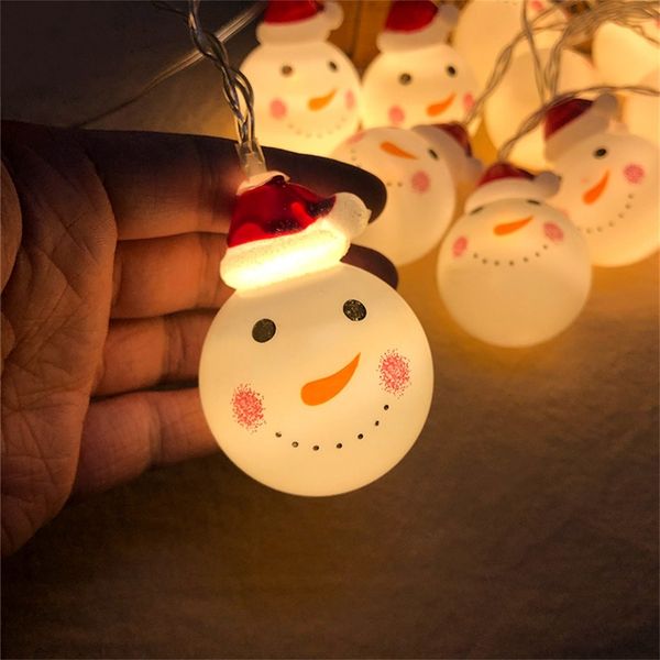 

christmas tree decoration santa claus led serial lights scene decoration pendant snowman string lights support drop shipping