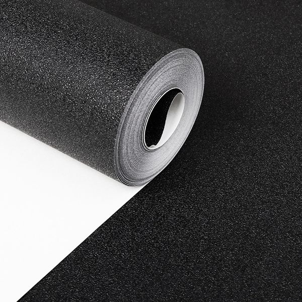 Modern papéis de parede à prova de água Home Decor preto sólido Cor Papel de parede lavável Rolo Quarto Sala Escritório Paredes decorativas