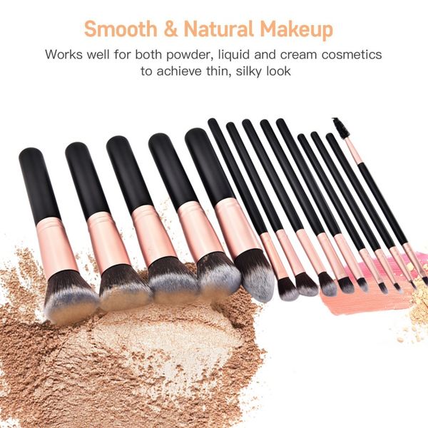

14 pcs makeup brushes eyeshadow lip eyelash brush loose powder brush kit dropshipping