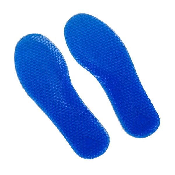 

blue silicone gel cushion shoe insole, Black