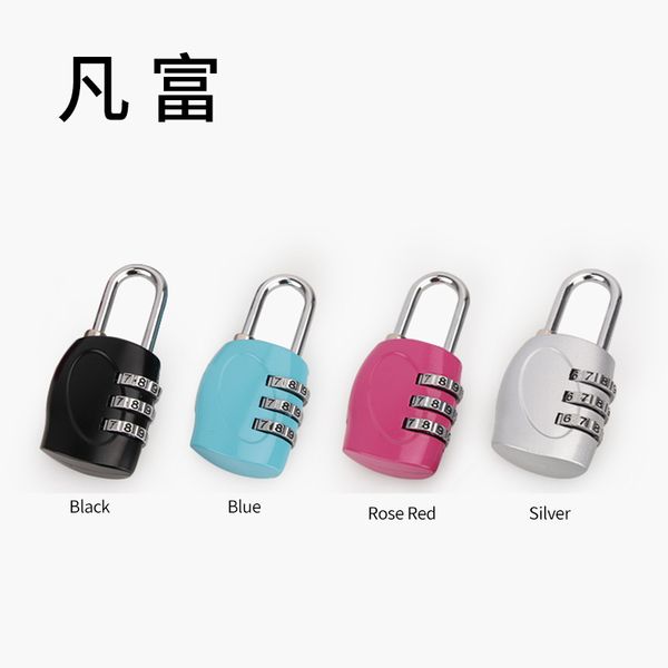 

suitcase accessories secure lock code anti theft code lock travel combination secure zinc alloy material aircraft box, Black
