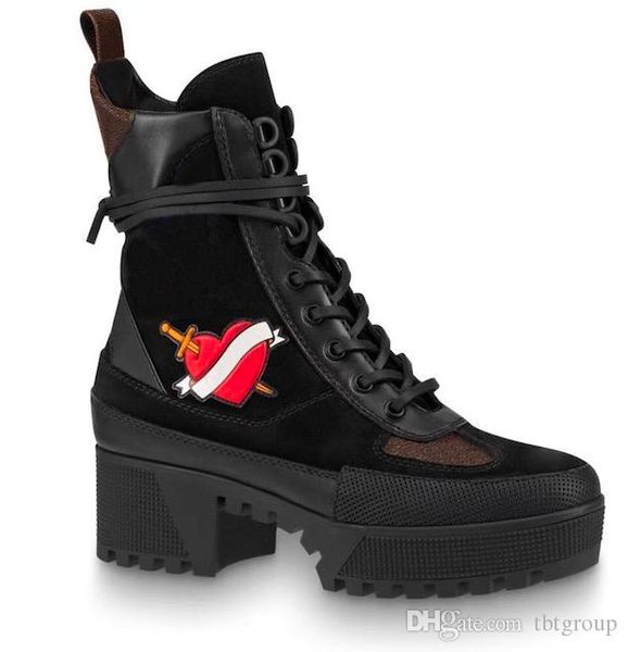 

Late t women de igner boot martin de ert boot flamingo love arrow medal 100 real leather coar e ize u 5 11 winter hoe